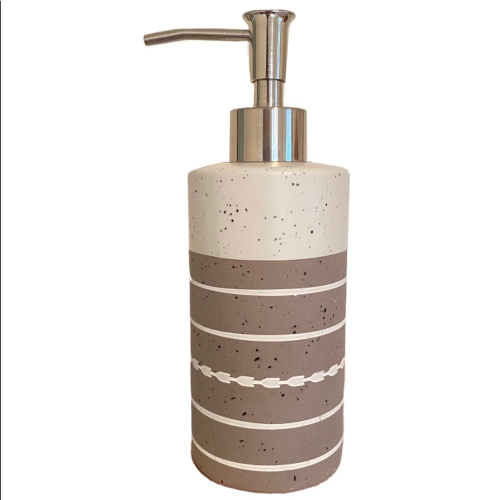 NWOT Pendleton Decorative Bathroom Soap Lotion Dispenser Arrowpoint Stripe Boho